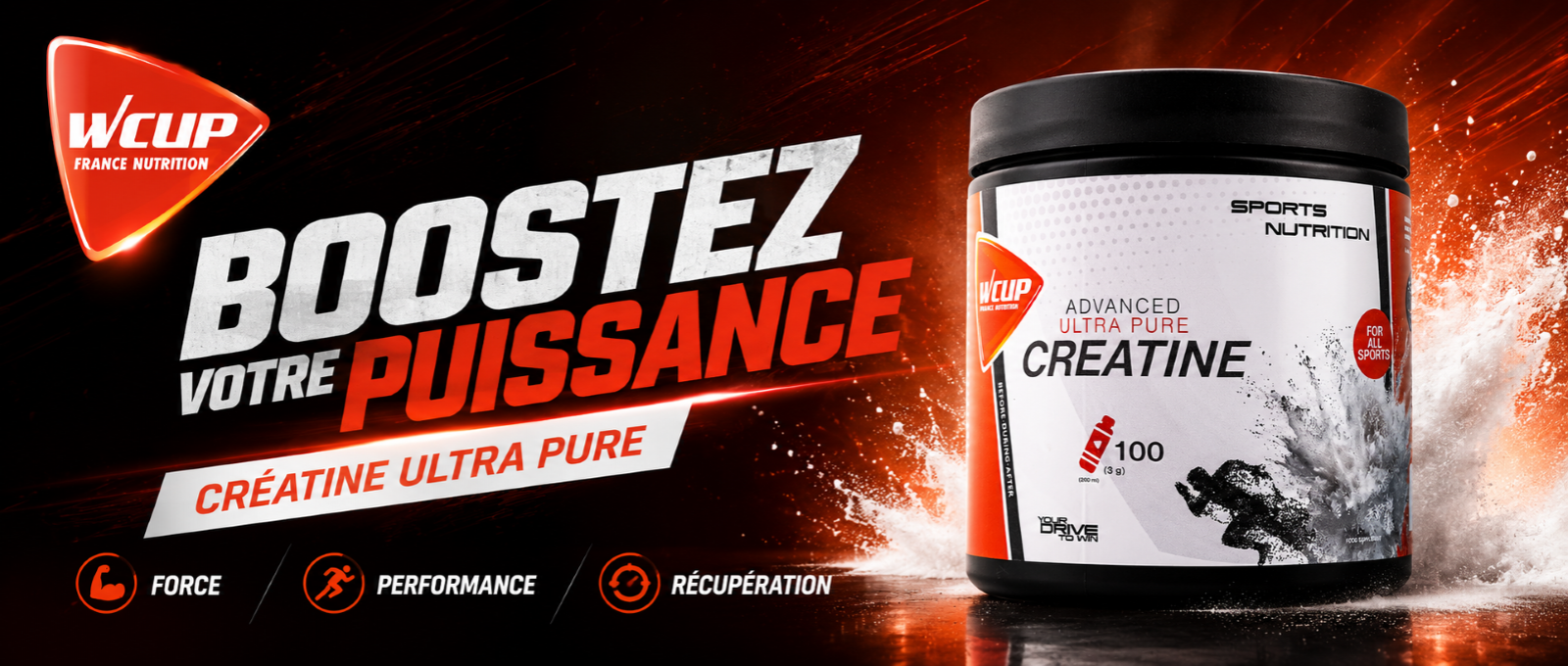  WCUP FRANCE NUTRITION SPORTIVE ENERGY HYDRATATION ENERGETIQUE PROTEINE ELECTROLYTE